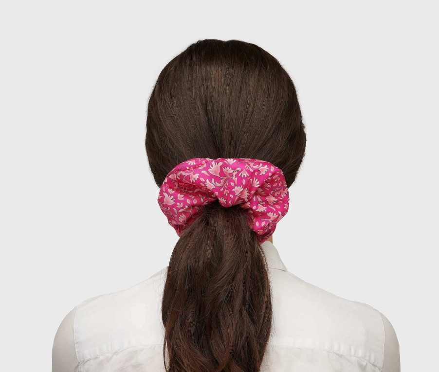 Accessoires Borsalino | Bedrukte Zijden Scrunchie