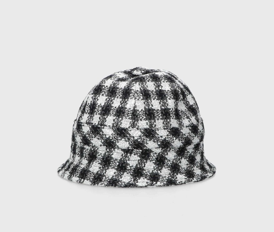 Doppen Borsalino | Cloche In Geruite Boucl