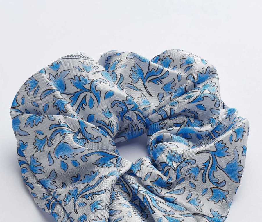 Accessoires Borsalino | Bedrukte Zijden Scrunchie